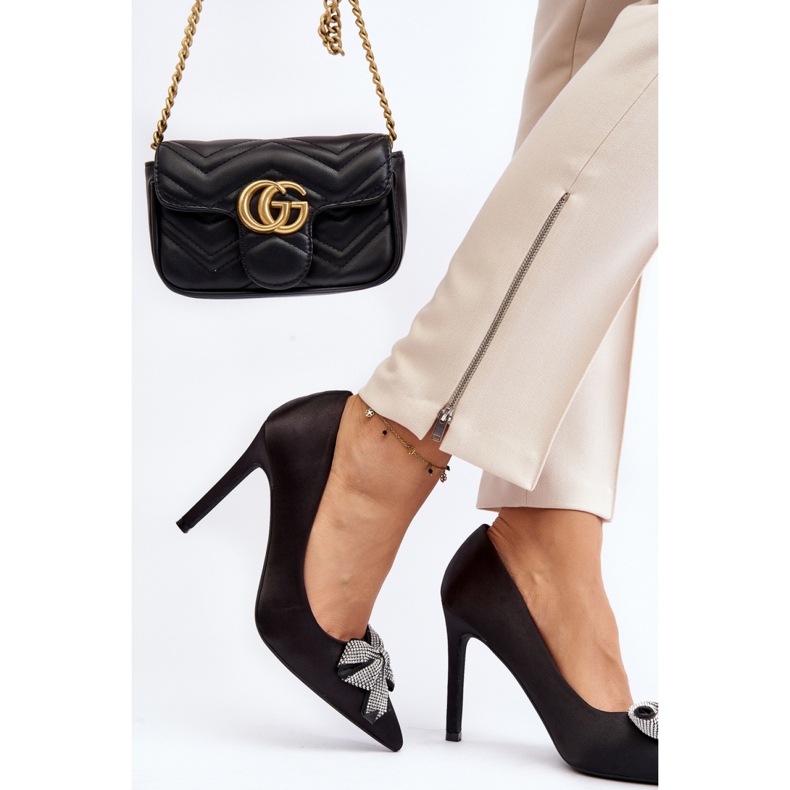 Step in style Tocuri înalte Model Fairine 9563 Black - Pas în stil negru 2