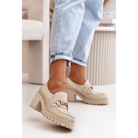 Step in style Pantofi Model Zazoo 20175 Bej Deschis - Pas in stil 1