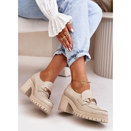Step in style Pantofi Model Zazoo 20175 Bej Deschis - Pas in stil 2