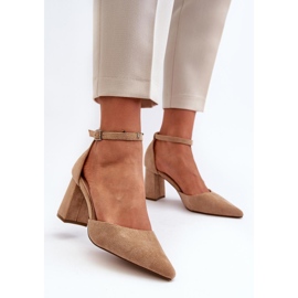Step in style Pompe Model Halene Y2385-1 Bej - Pas în stil 3
