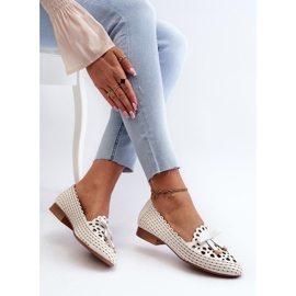 Step in style Balerini Model Nestavia ASA222-1 Alb - Pas în stil 2