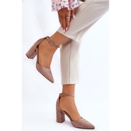 Step in style Pompe Model Lexie QA203P Bej Inchis - Pas in stil 1