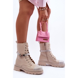 Step in style Cizme de lucru Model Totah 52022 Bej - Pas în stil 1