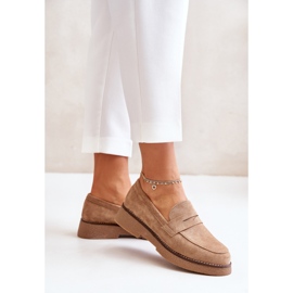 Step in style Mocasini Model Belania C-528 Bej - Pas in stil 2