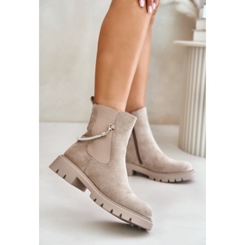 Step in style Cizme chelsea Model Labenne G855 Bej - Pas în stil 3