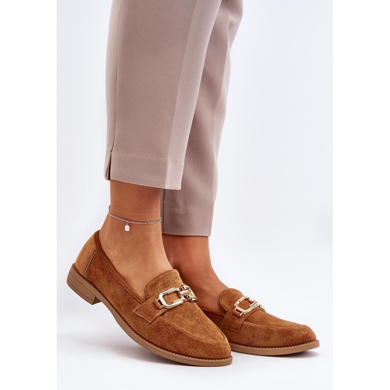 Step in style Mocasini Model Misal 8336-79 Camel - Pas in stil maro 1