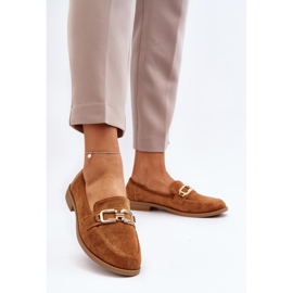 Step in style Mocasini Model Misal 8336-79 Camel - Pas in stil maro 2