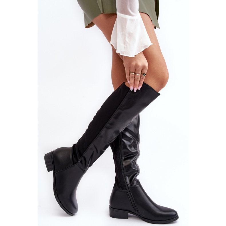 Step in style Model S.Barski HY27098A Cizme din piele neagra - Pas in stil negru 1 Step in style Model S.Barski HY27098A Cizme din piele neagra - Pas in stil negru 1