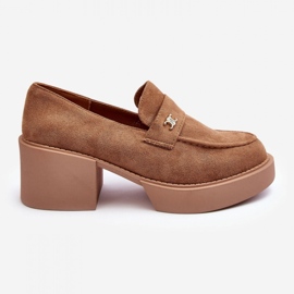 Step in style Pantofi Model Afnira NS382P Bej Inchis - Pas in stil 3