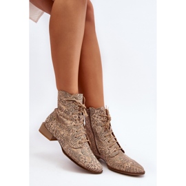 Step in style Cizme Model Maciejka 06391-04 Bej - Pas în stil 1