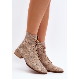 Step in style Cizme Model Maciejka 06391-04 Bej - Pas în stil 3