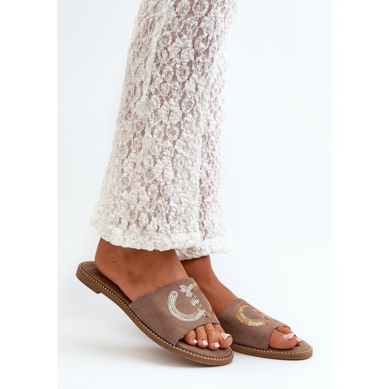 Step in style Sandale Flip-flops Model S.Barski KV27-052 Maro - Pas în stil 1