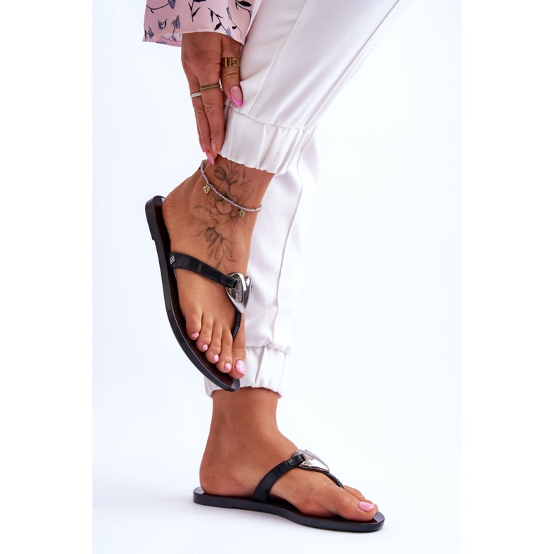 Step in style Sandale Flip-flops Model Zaxy JJ285031 Negru - Pas în stil 2
