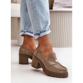 Step in style Pantofi Model Zazoo 20168 Bej Inchis - Pas in stil 2
