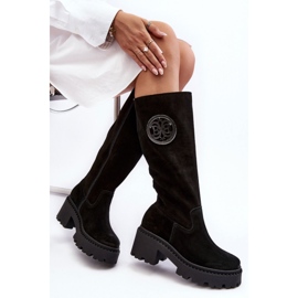 Step in style Cizme Model Lewski 3367 Black Suede - Pas in stil negru 1
