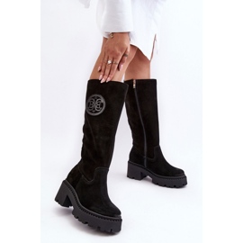 Step in style Cizme Model Lewski 3367 Black Suede - Pas in stil negru 2