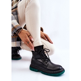 Step in style Cizme de luptă Model Trinah 22BT35-5079 Black_Green - Pas în stil negru 1 Step in style Cizme de luptă Model Trinah 22BT35-5079 Black_Green - Pas în stil negru 1
