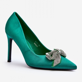 Step in style Tocuri înalte Model Fairine 9563 Verde - Pas în stil 1