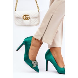 Step in style Tocuri înalte Model Fairine 9563 Verde - Pas în stil 2