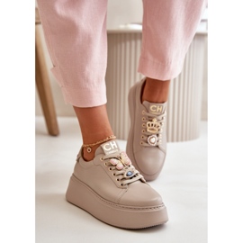 Step in style Pantofi sport Model CheBello 4585 Bej - Pas in stil 1