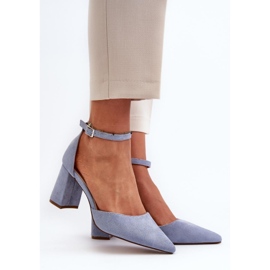 Step in style Pompe Model Halene Y2385-1 Blue - Pas în stil albastru 1