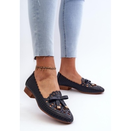 Step in style Balerini Model Nestavia ASA222-1 Navy - Pas în stil 2