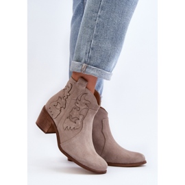 Step in style Cizme Model Zazoo 3426 Cappuccino - Pas in stil bej 1