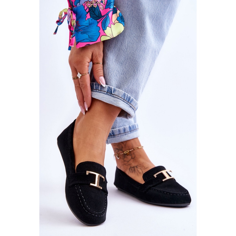 Step in style Mocasini Model Carly GO-105 Black - Pas in stil negru 1