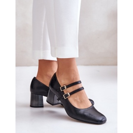 Step in style Pompe Model Laura Messi 2857 Black - Pas în stil negru 2