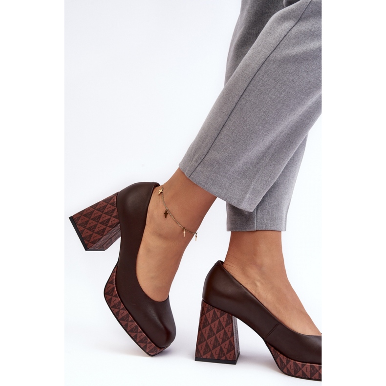 Step in style Pompe Model Laura Messi 259/236-820 Maro - Pas în stil 2