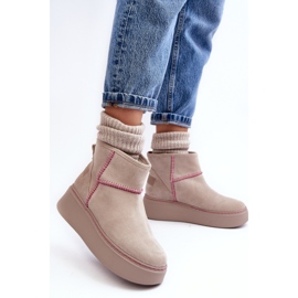 Step in style Cizme de zapada Model Maciejka 06257-22 Bej deschis - Pas in stil 1