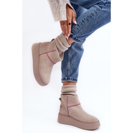 Step in style Cizme de zapada Model Maciejka 06257-22 Bej deschis - Pas in stil 2