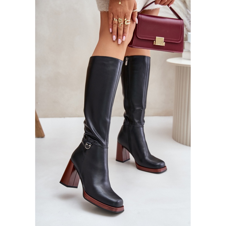 Step in style Model Da JC42-39 Cizme negre - Pas in stil negru 1