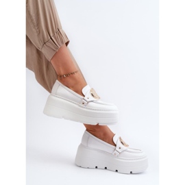Step in style Mocasini Model Zazoo 3458 White - Pas in stil alb 2