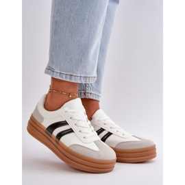 Pantofi sport cu platforma alb 1 Pantofi sport cu platforma alb 1