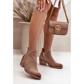 Step in style Cizme Model Zazoo 60475 Bej Inchis - Pas in stil 1