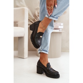 Pantofi de dama cu toc Zazoo negri negru 1