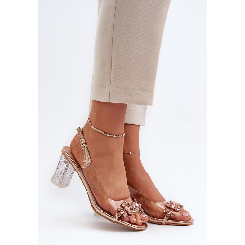 Step in style Sandale Model Da MR38-444 Aur Roz - Pas in stil 1