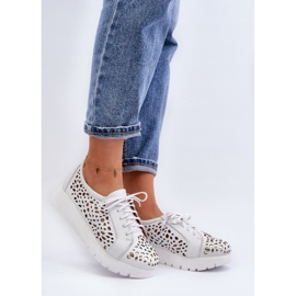 Pantofi de dama cu platforma Zazoo Light Grey alb 1