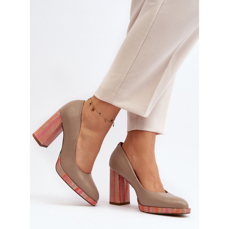 Step in style Pompe Model Laura Messi 2746/252-837 Bej - Pas în stil 2