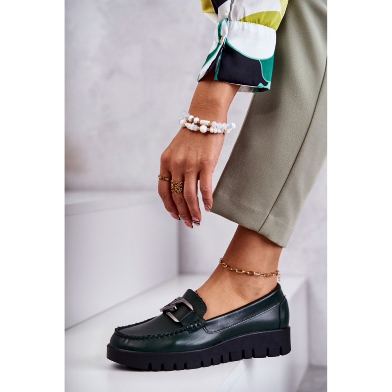 Pantofi de dama pe platforma Green verde 1