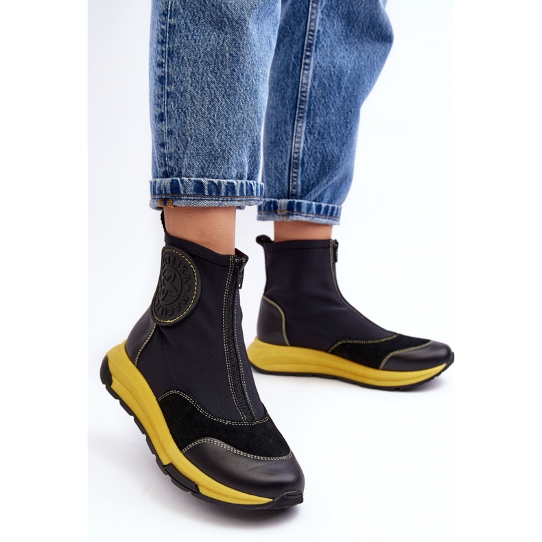 Botine de dama Maciejka negre negru 1