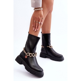 Step in style Cizme Model Pugen A-767 Negru - Pas in stil 1