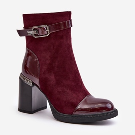 Step in style Cizme Model Da MR880-085 Bordo - Pas in stil roșu 2