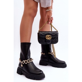 Step in style Cizme Model Pugen A-767 Negru - Pas in stil 2
