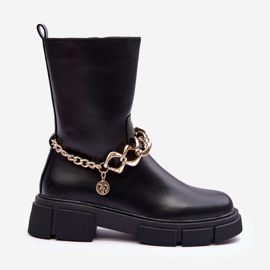 Step in style Cizme Model Pugen A-767 Negru - Pas in stil 3