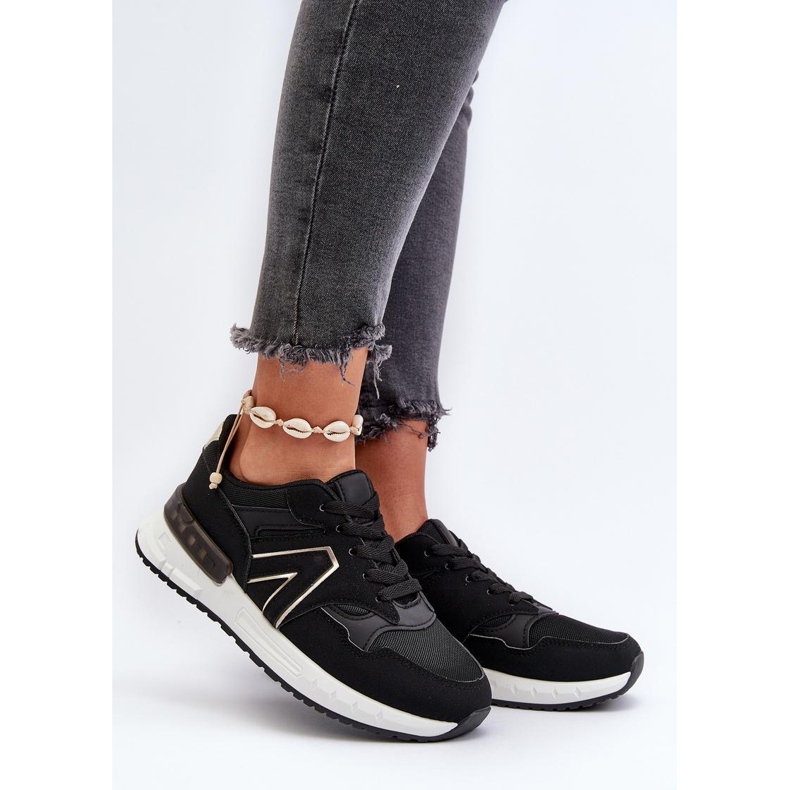 Pantofi sport pe o platformă neagră delicată negru 1