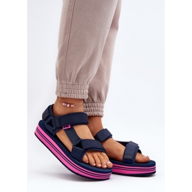 Sandale Lee Cooper LCW-24-05-2754L bleumarin/fucsia albastru 1