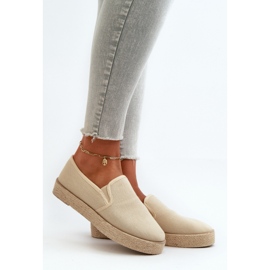 Espadrile de dama pe platforma Bej 1