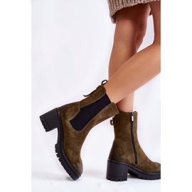 Step in style Cizme Model Liris 23-10812 Kaki - Pas in stil verde 2